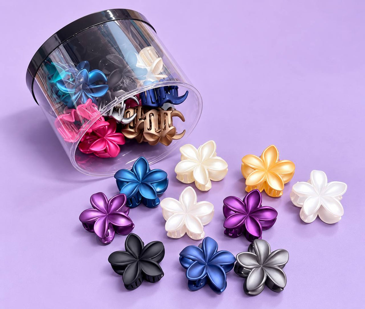 Trendy Jar Hair Claws (Pack of 22-24pcs)
