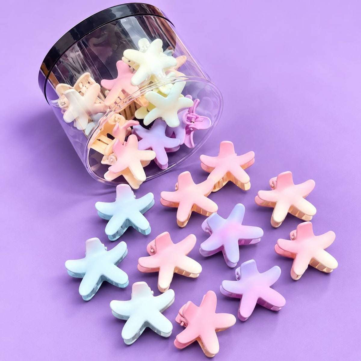 Trendy Dual Shade Star Hair Claw