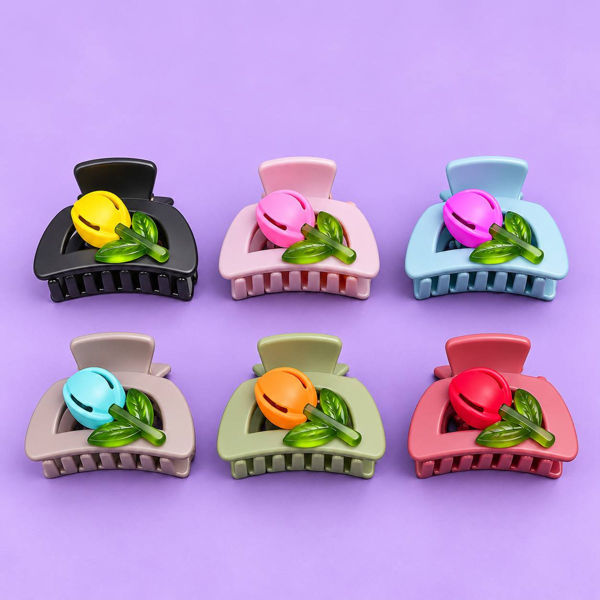 Hui-Hui Tulip Hair Claw (pack of 12)