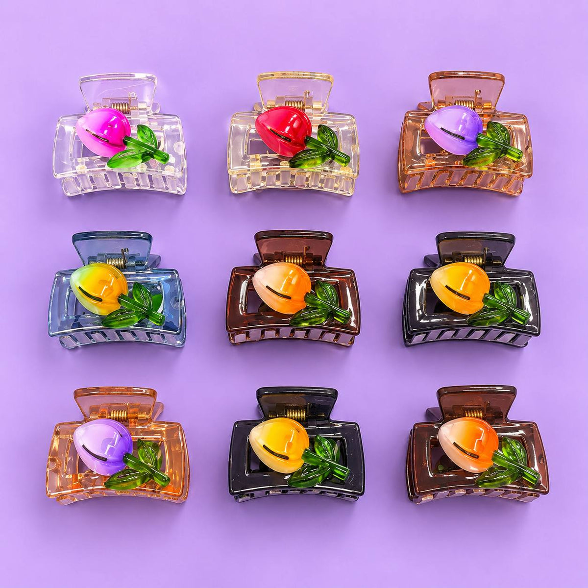 Hui-Hui Tulip Hair Claw (pack of 12)