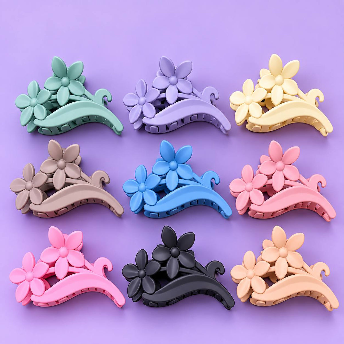 Daisy Floral Claw Clip (pack of 12)