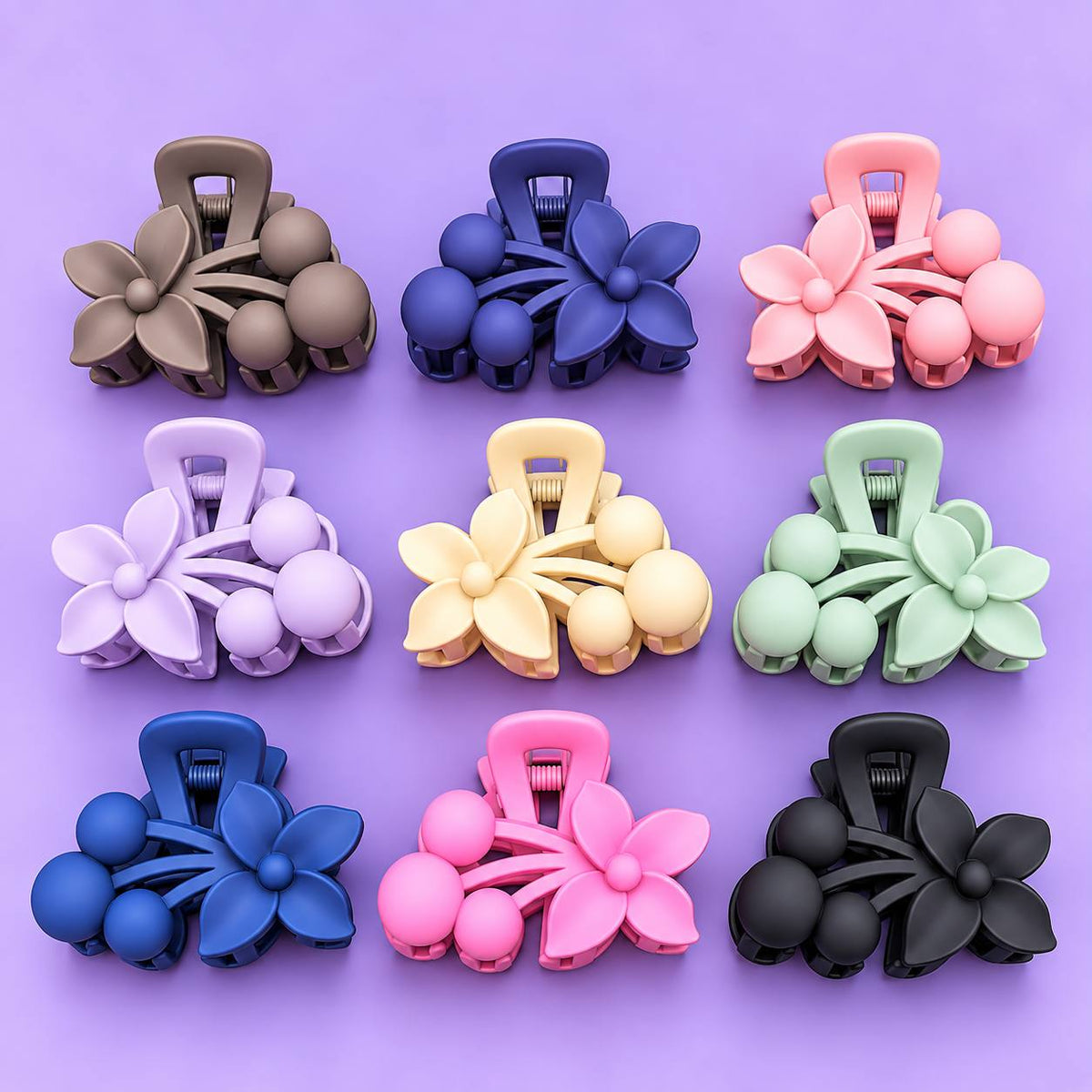 Cherry Blossom Matte Claw Clip (pack of 12)