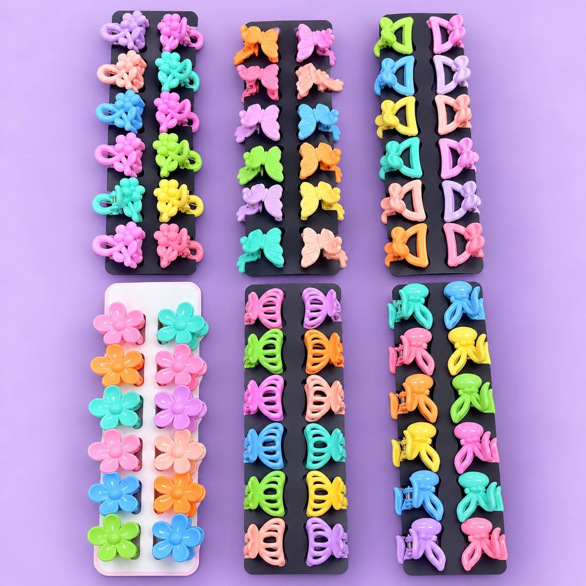 Small Size Hair Claws Combo (pack of 12cards)