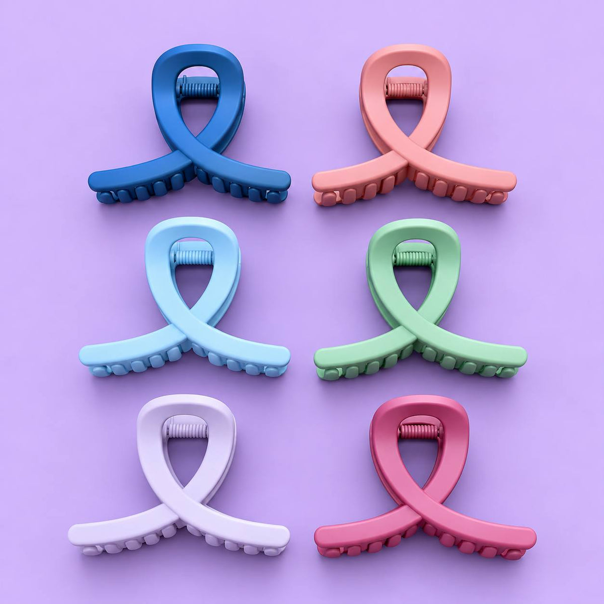 Daily Wear Matte Hair Claw (pack of 12)