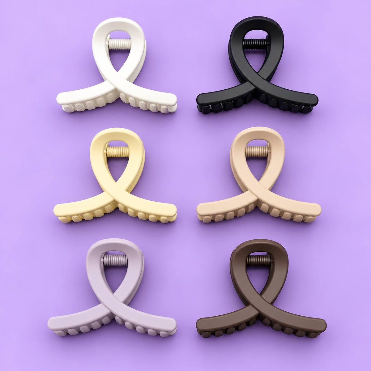 Daily Wear Matte Hair Claw (pack of 12)