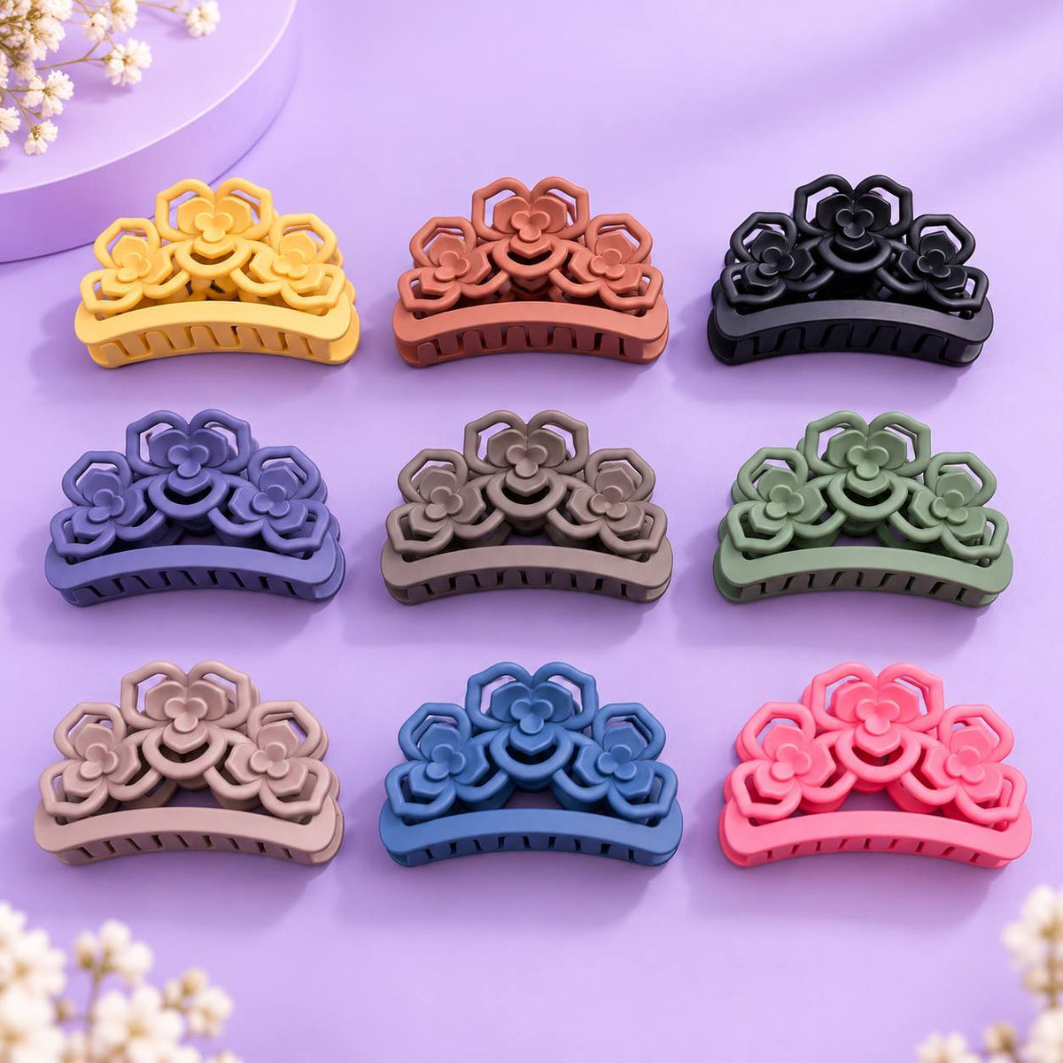 Matte Hair Claw (pack of 12)