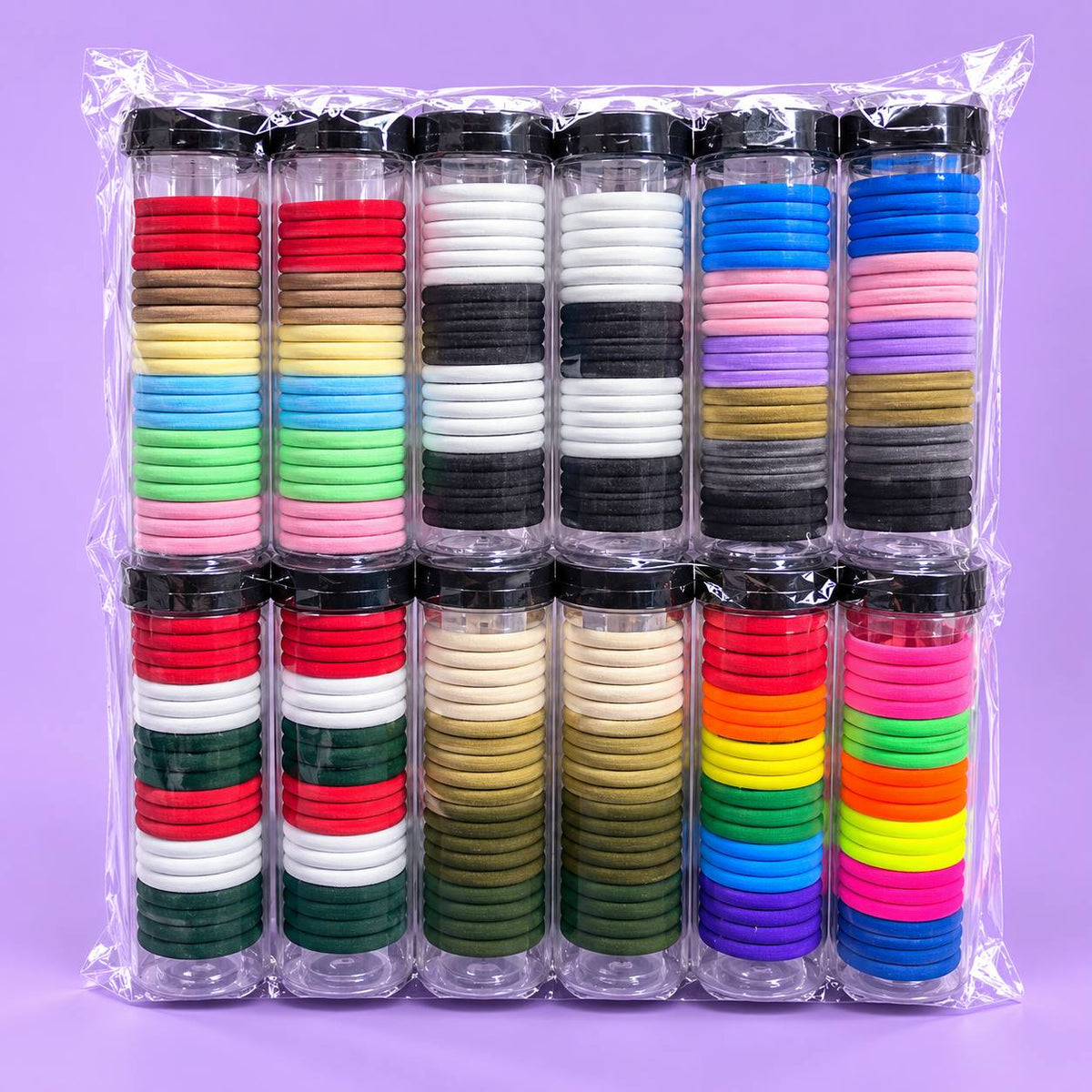 Daily Wear Hair Ties (pack of 12 bottles)