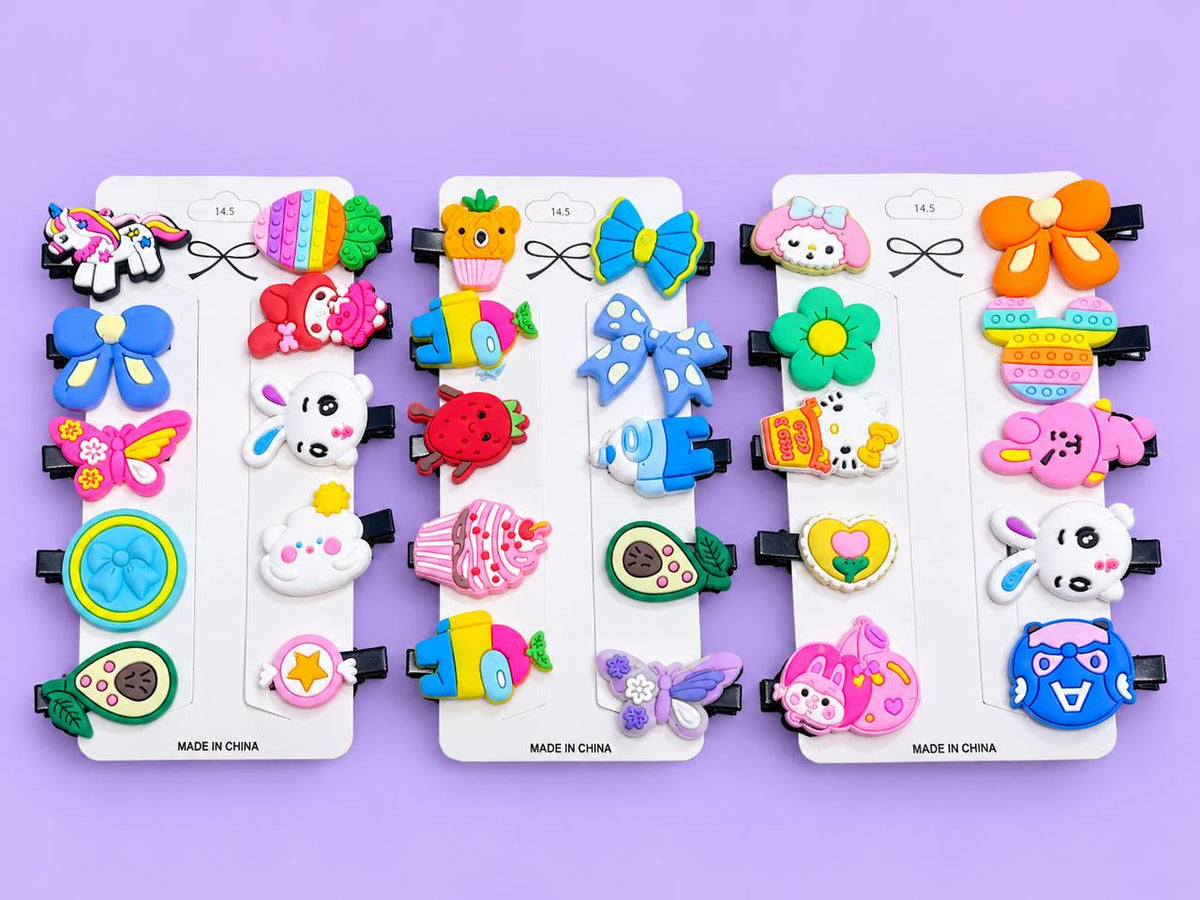 Kids Hair Clips (pack of 12cards)