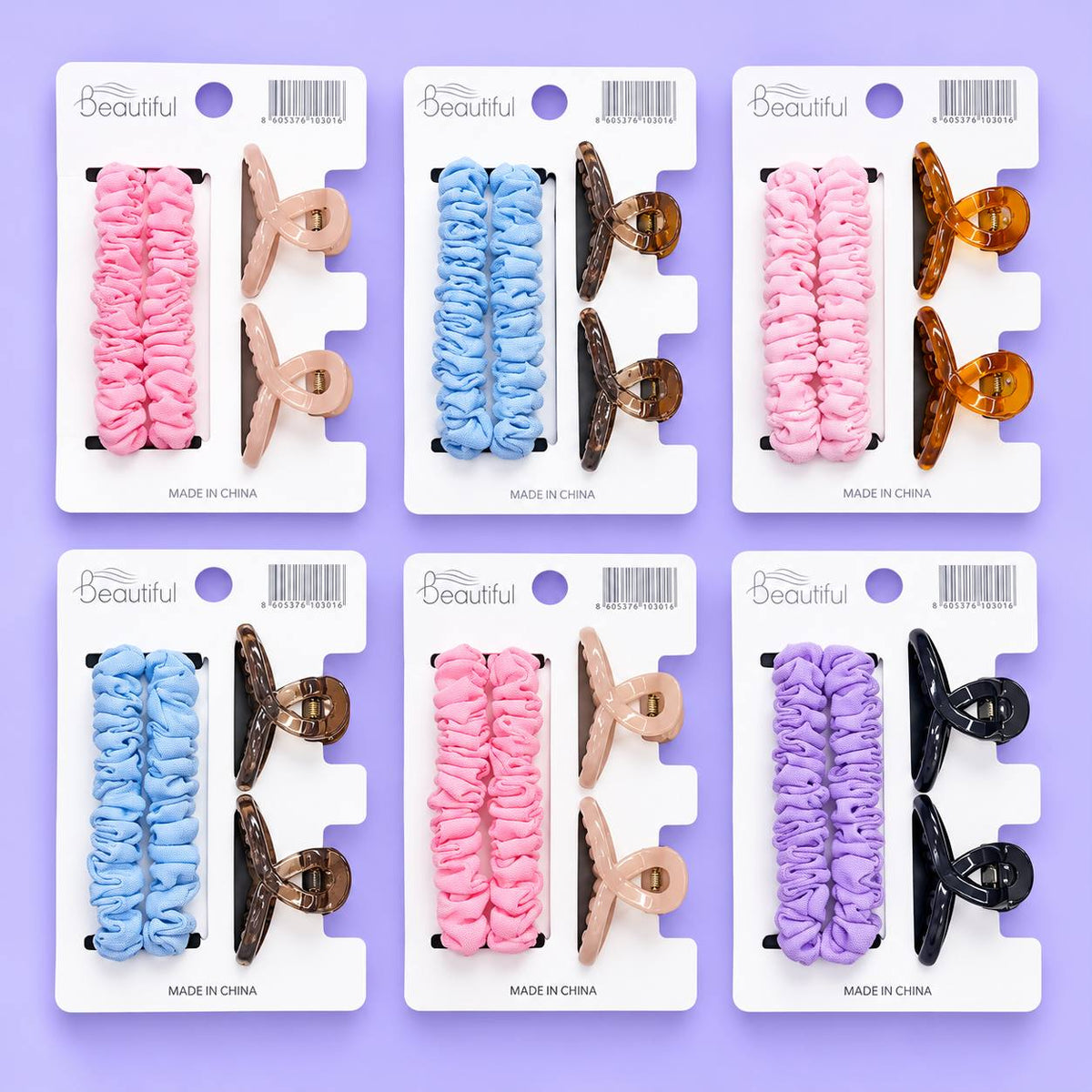 Hair Accessories Combo Set (pack of 12cards)