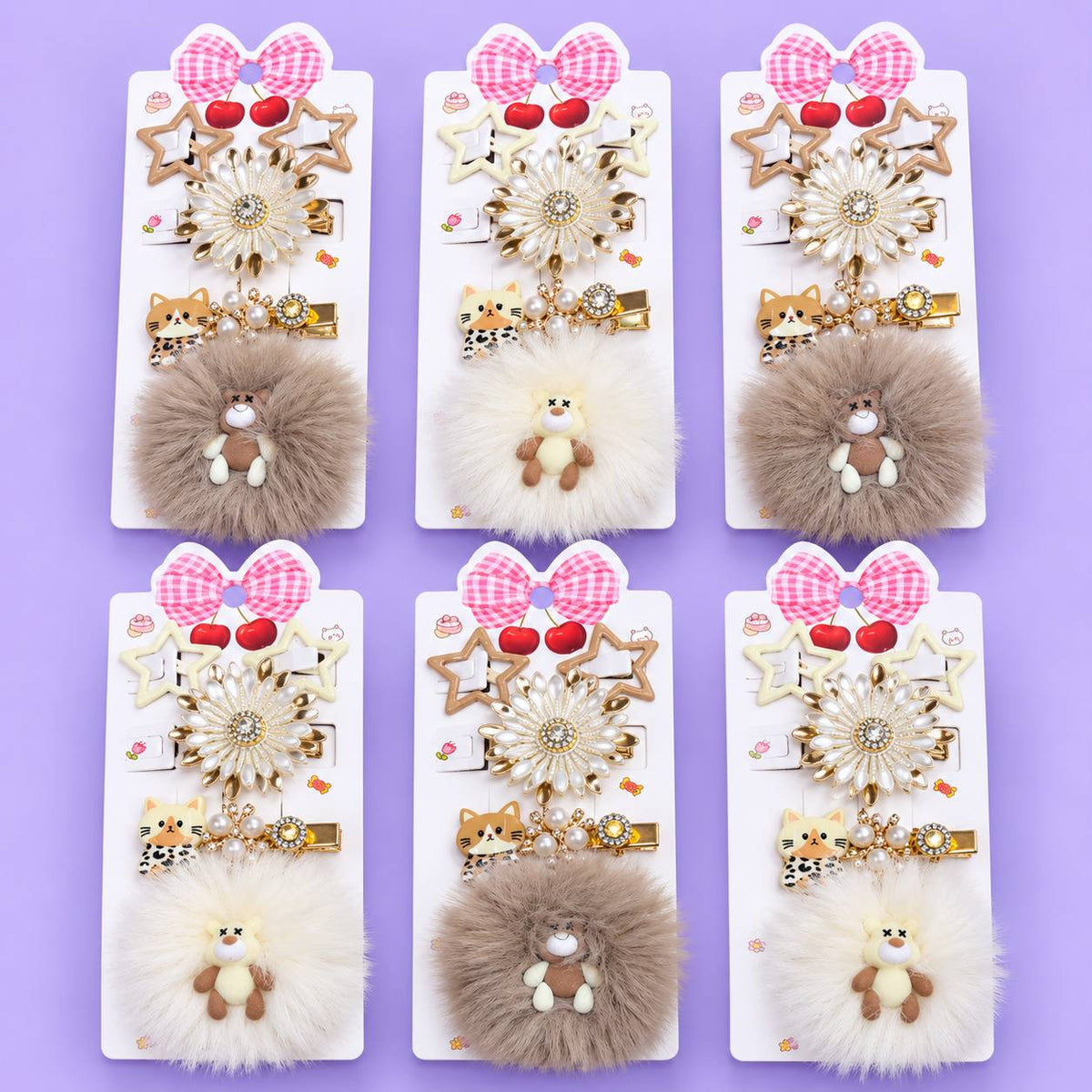 Hair Accessories Combo Set (pack of 12cards)