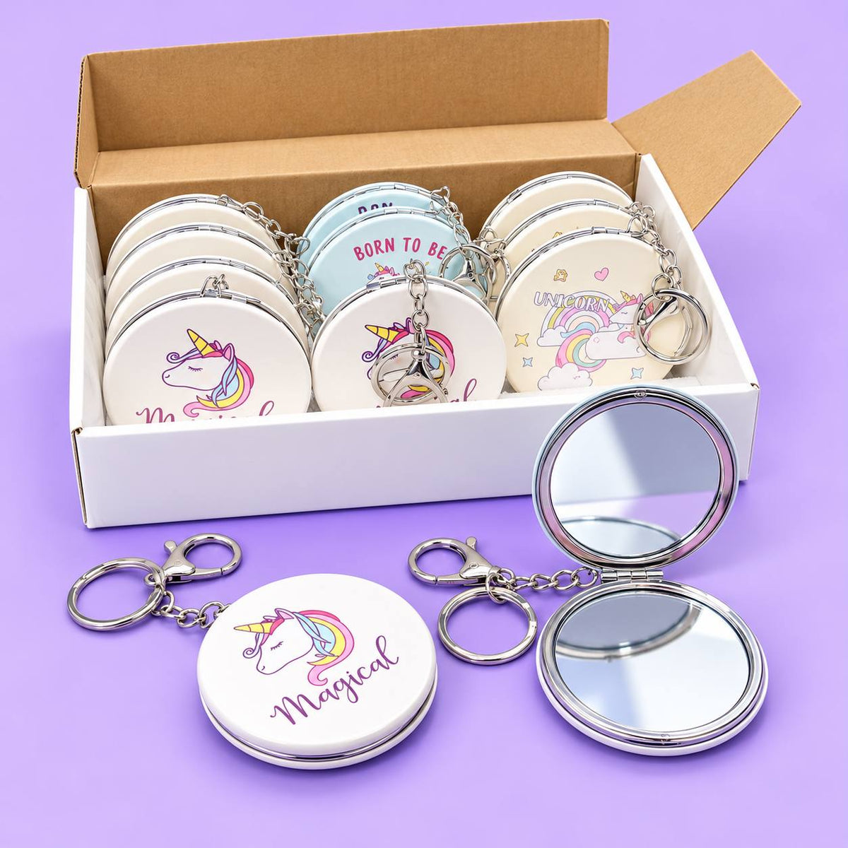 Trendy Pocket Mirror (pack of 6pcs)