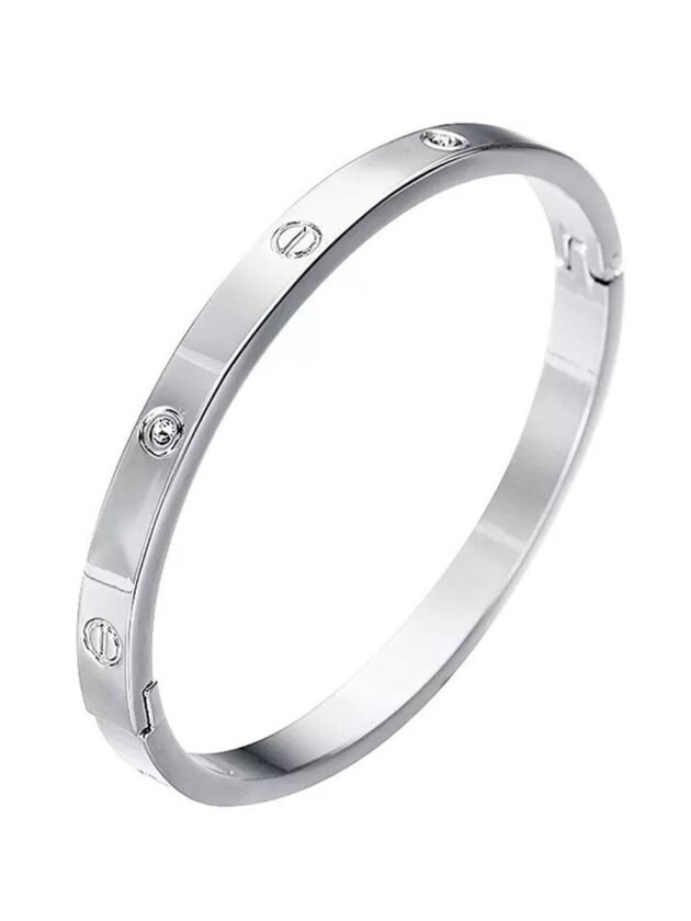 Silver Plated Cartier Bracelet (Pack of 6pcs)