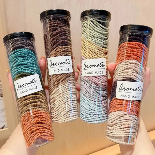Daily Wear Hair Rubber Bands (Pack of 12 bottles)