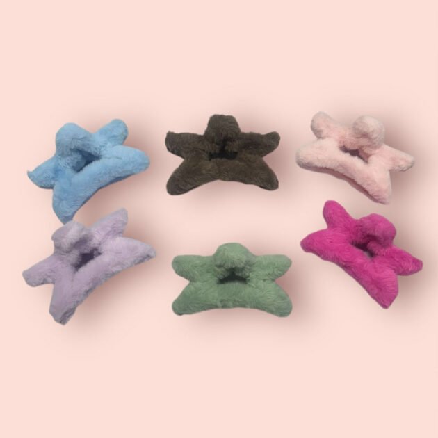 Star Fur Hair Claw (Pack of 12)