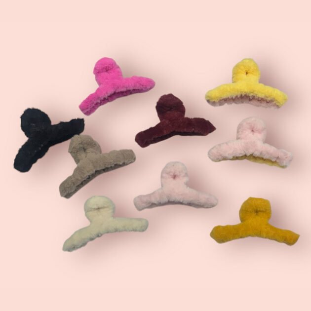 Korean Fur Hair Claw (Pack of 12)