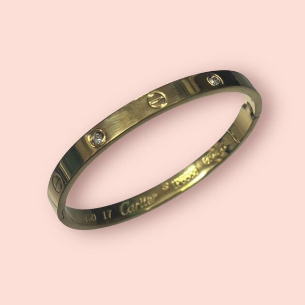 Gold Plated Stainless Steel Cartier Bracelet (Pack of 6) - Image 3
