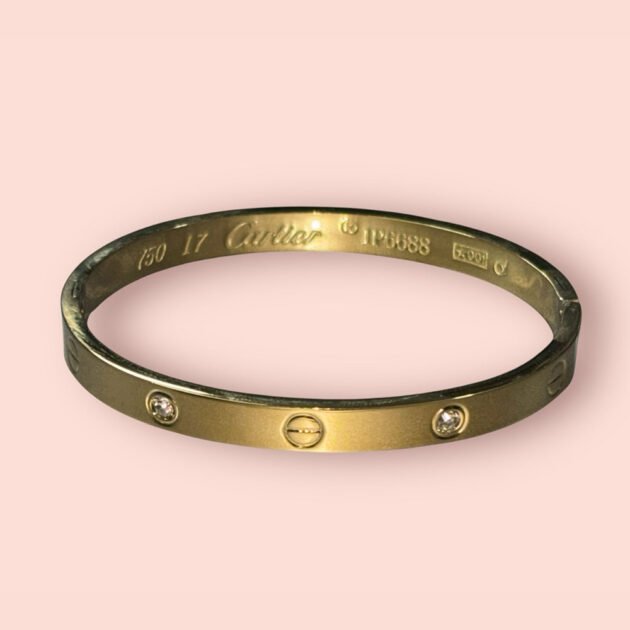 Gold Plated Stainless Steel Cartier Bracelet (Pack of 6) - Image 2