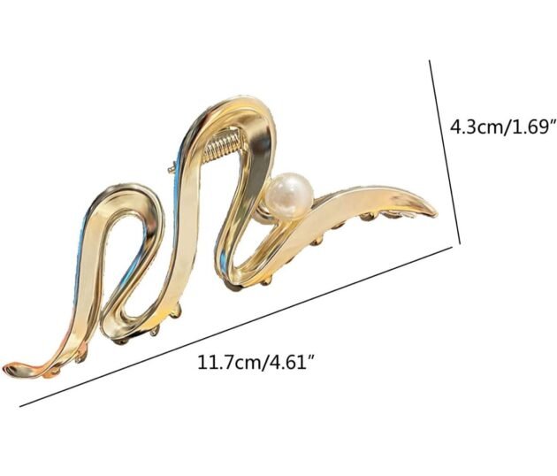 Zig Zag Trendy Metal Hair Claw (Pack Of 12) - Image 3