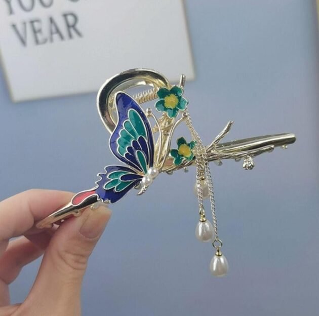Trendy Butterfly Metal Hair Claw(Pack of 6)