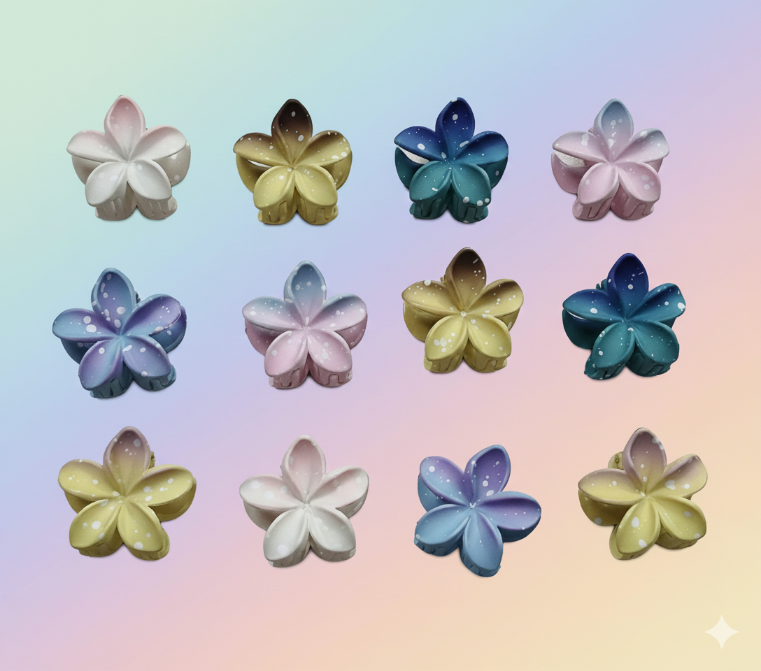 MEDIUM MATTE FLOWER CLAWS (PACKOF 12)