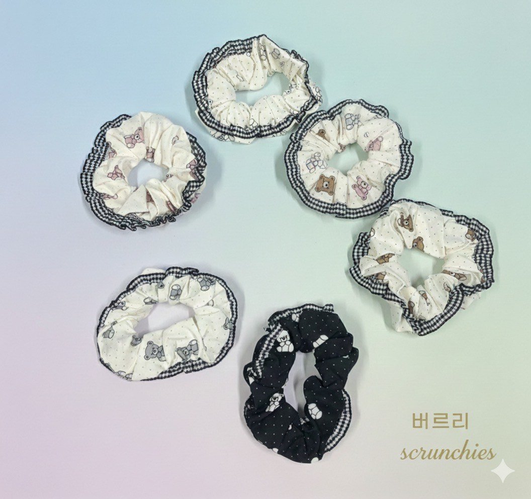BIG SIZE KOREAN SCRUNCHIES (PACK OF 12)