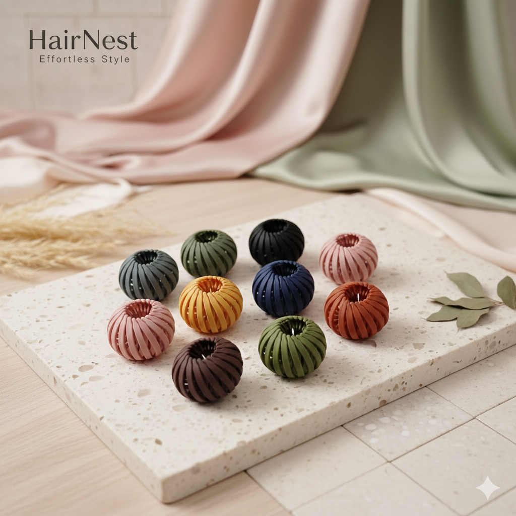 TRENDY BUN HAIR CLAWS (PACK OF 12)