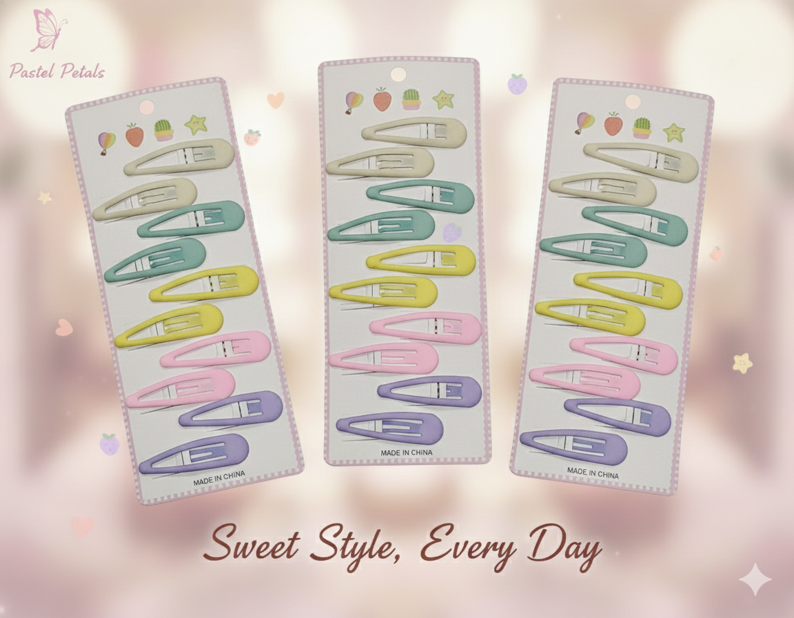 MUTLICOLOR DAILYWEAR TIC TAC PINS (PACK OF 12 CARDS)