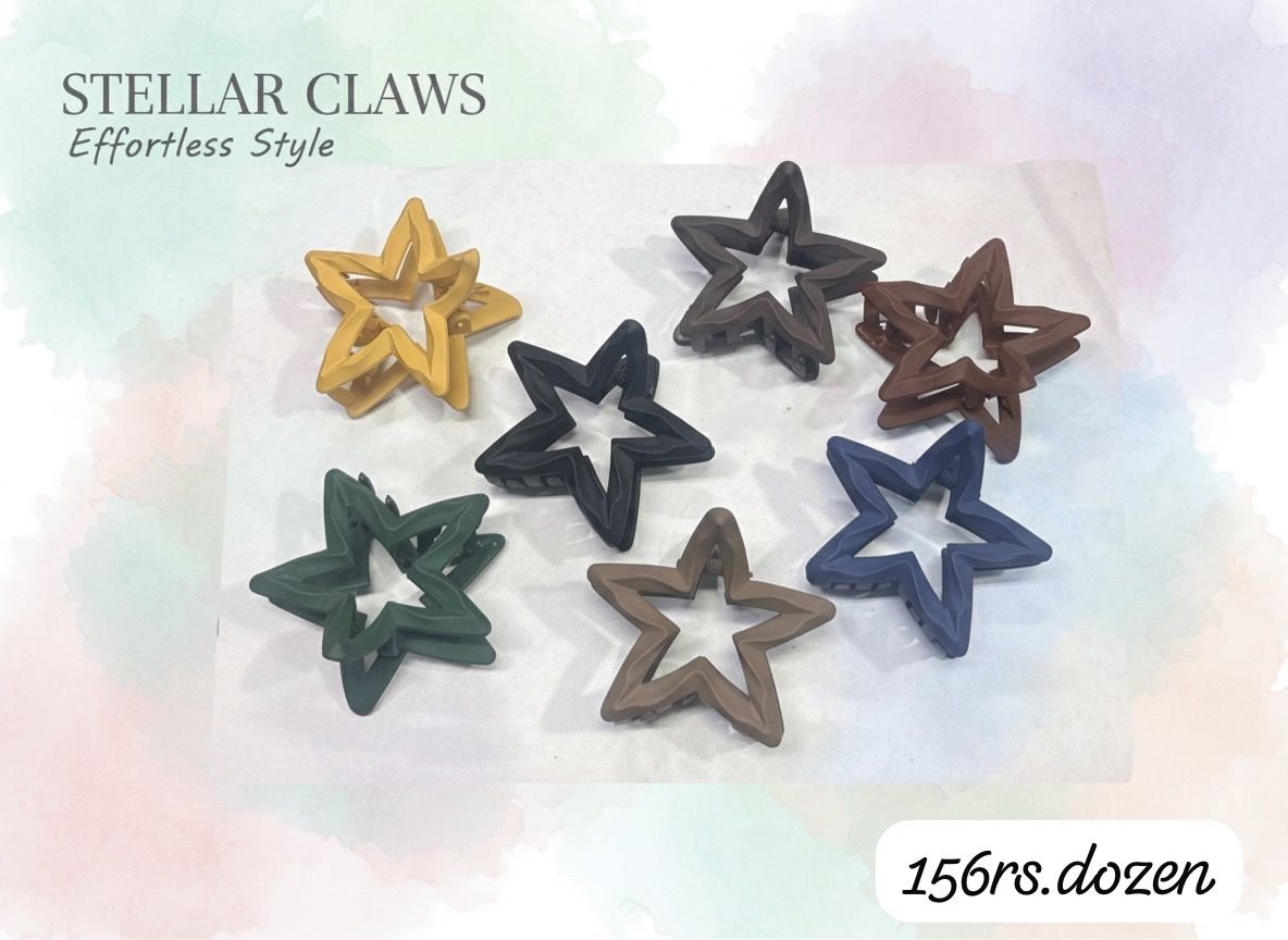 MEDIUM SIZE UNIQUE STAR CLAWS (PACK OF 12)