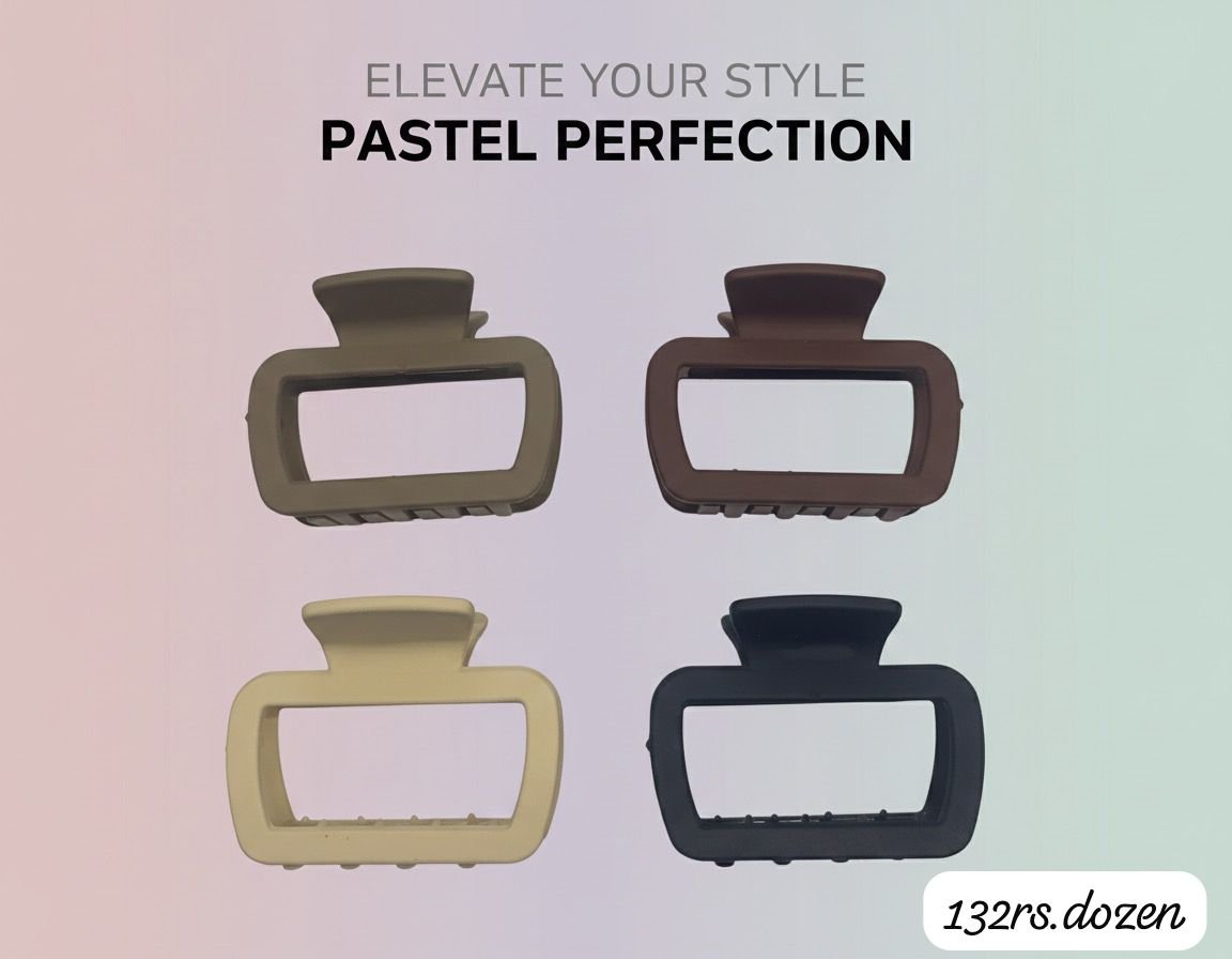 MEDIUM SIZE SQUARE SHAPE CLAWS (PACK OF 12)