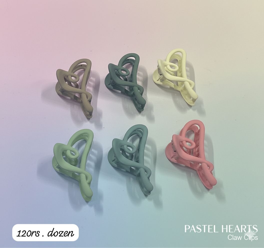 MEDIUM SIZE HEART CLAWS (PACK OF 12)