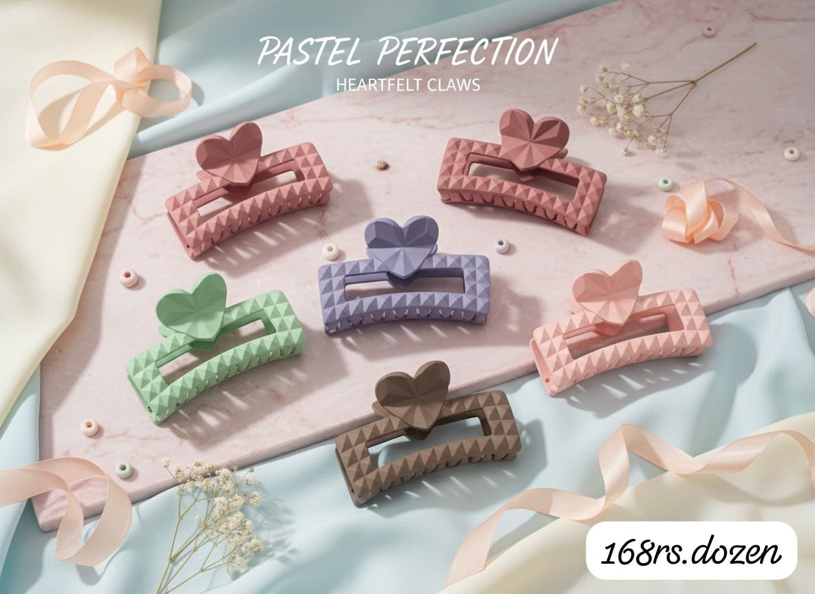 Trendy Hair Claw Medium Size (pack of 12)