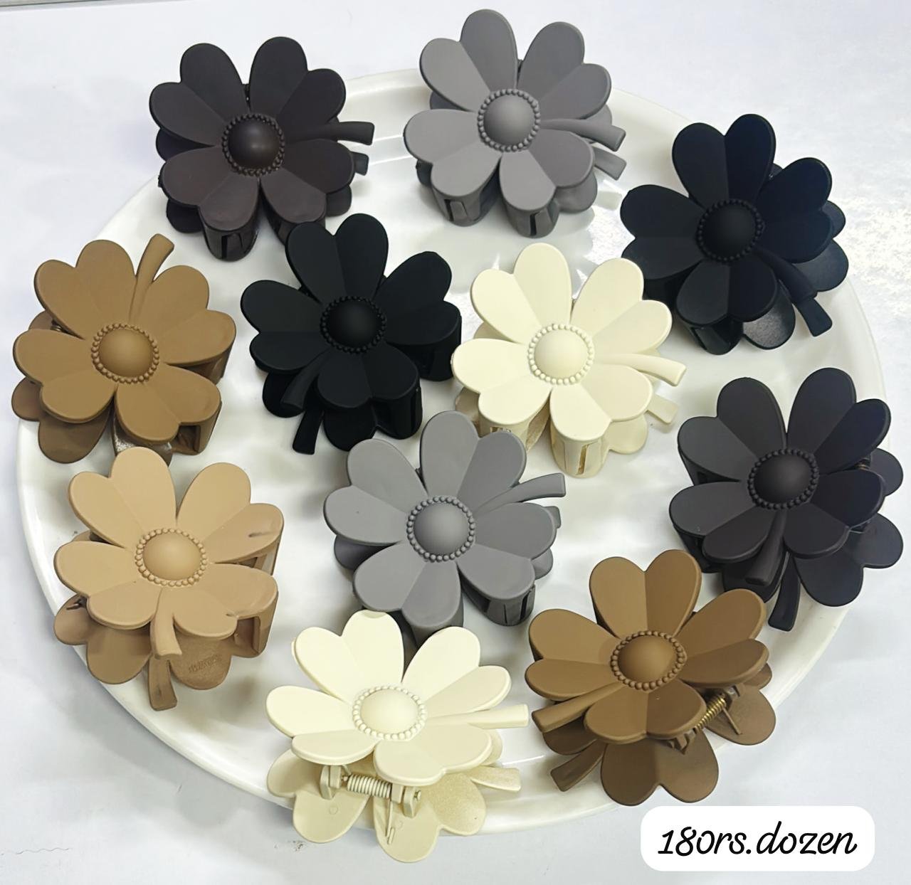 MATTE FINISH CLAW CLIPS (PACK OF 12)