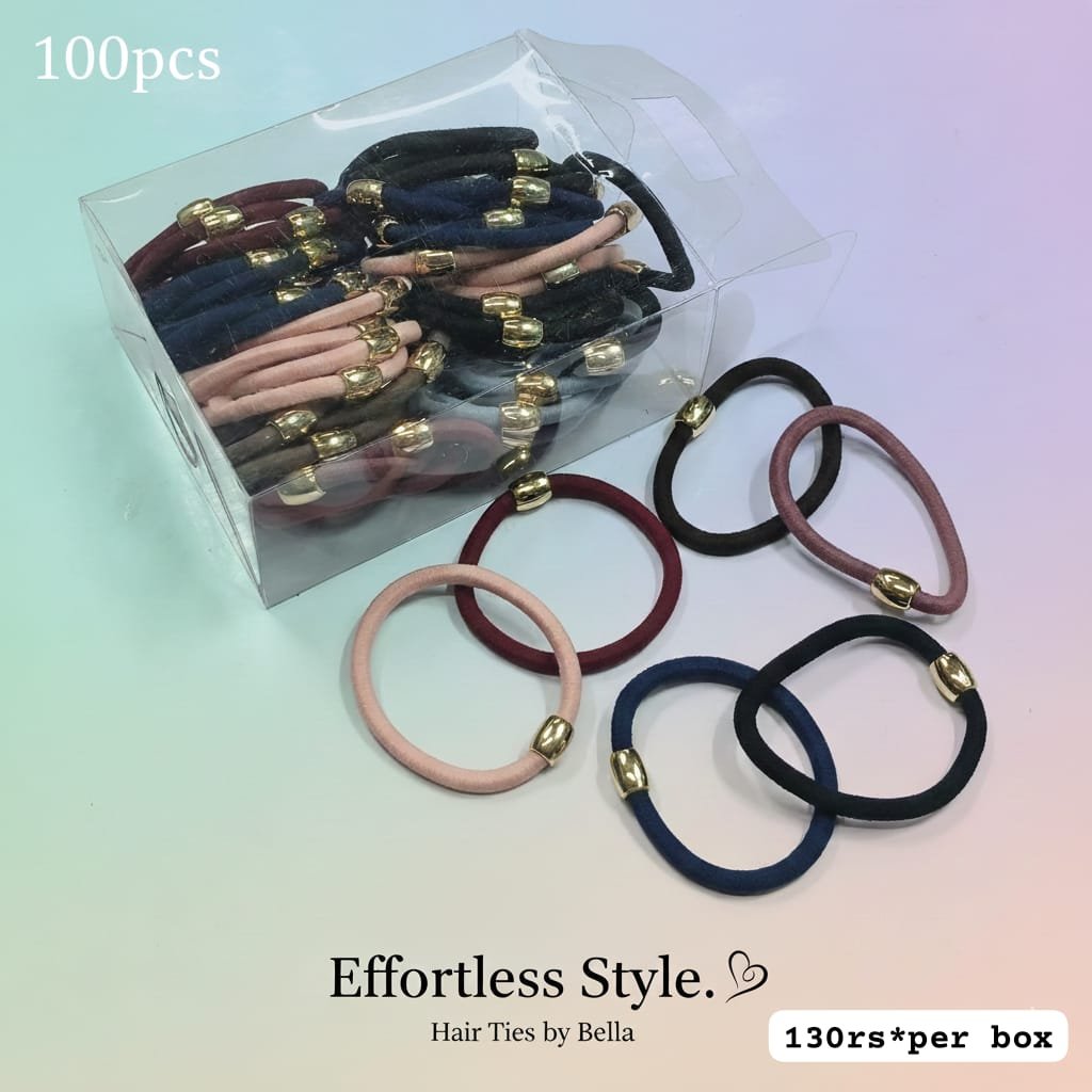 PREMIUM QUALITY THICK HAIR TIES (50 PCS BOX)