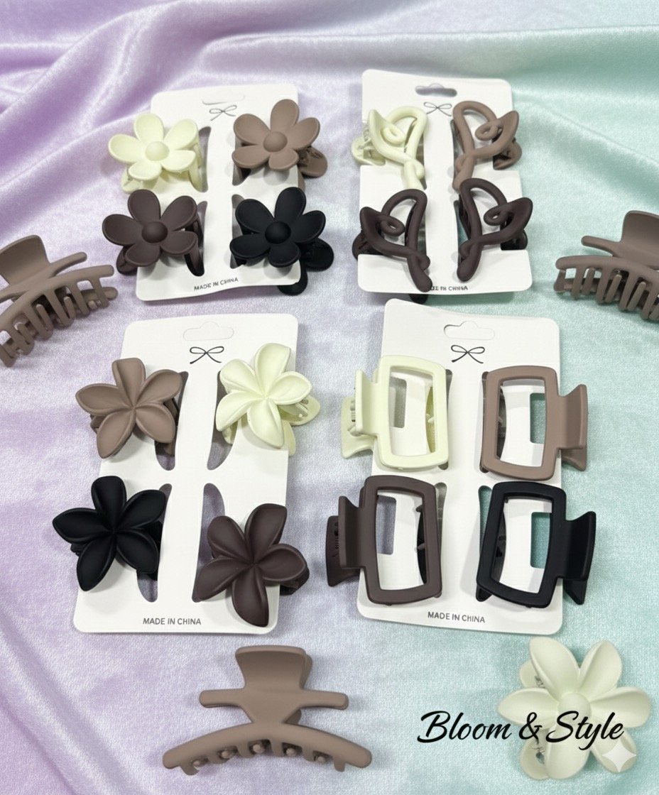 Small Size Premium Quality Hair Claw(Pack of 12)