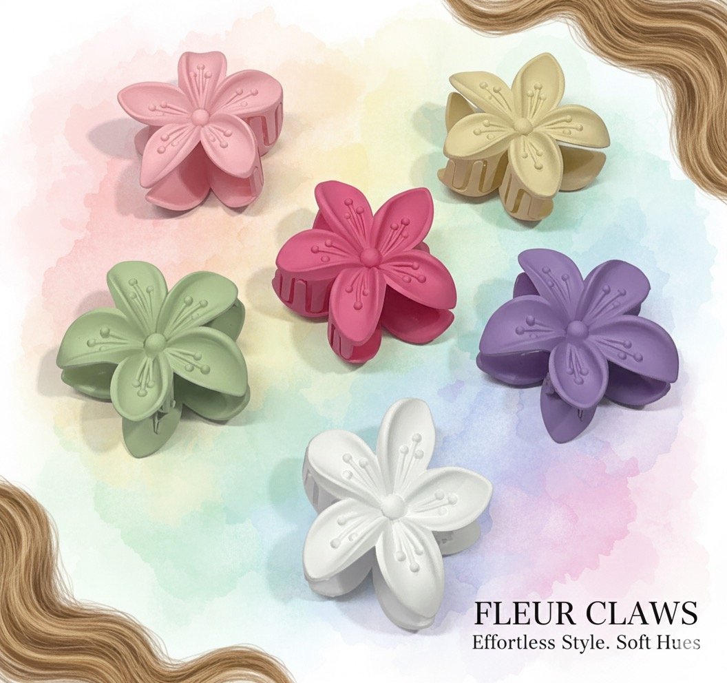 Korean Big Size Flower Claw