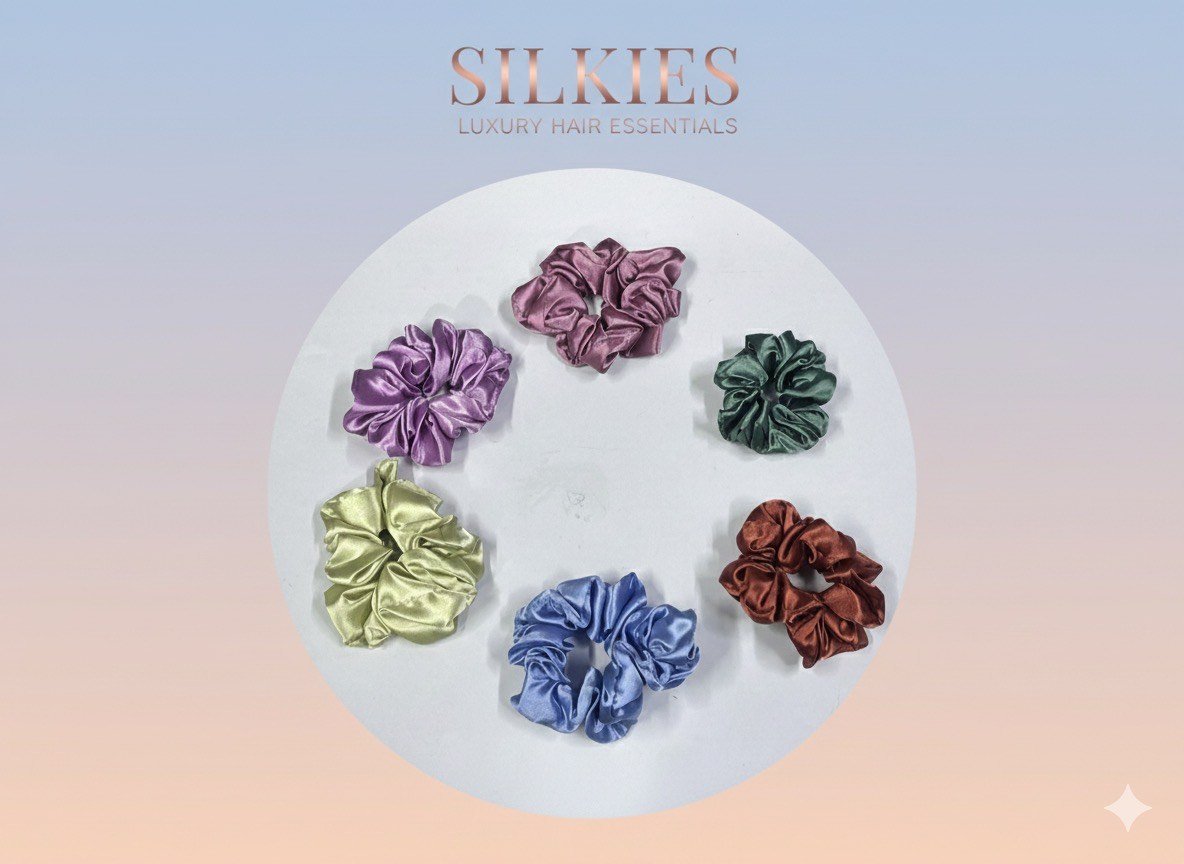 Daily Wear Satin Scrunchies (Pack Of 12) - Image 2