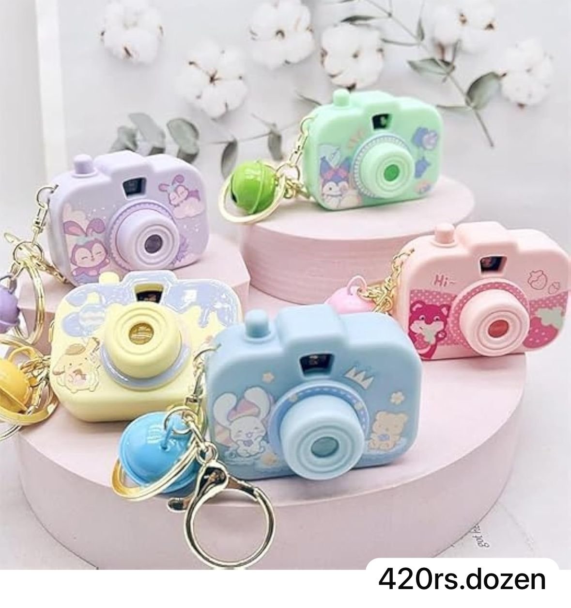 MOST ADORABLE CAMERA PROJECTOR KEYCHAINS (PACK OF 12)
