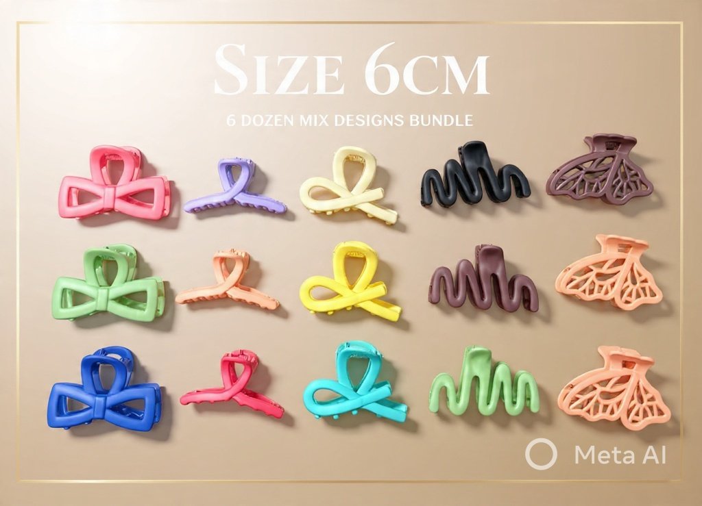 Trending Hair Claws Combo (pack of 6doze)