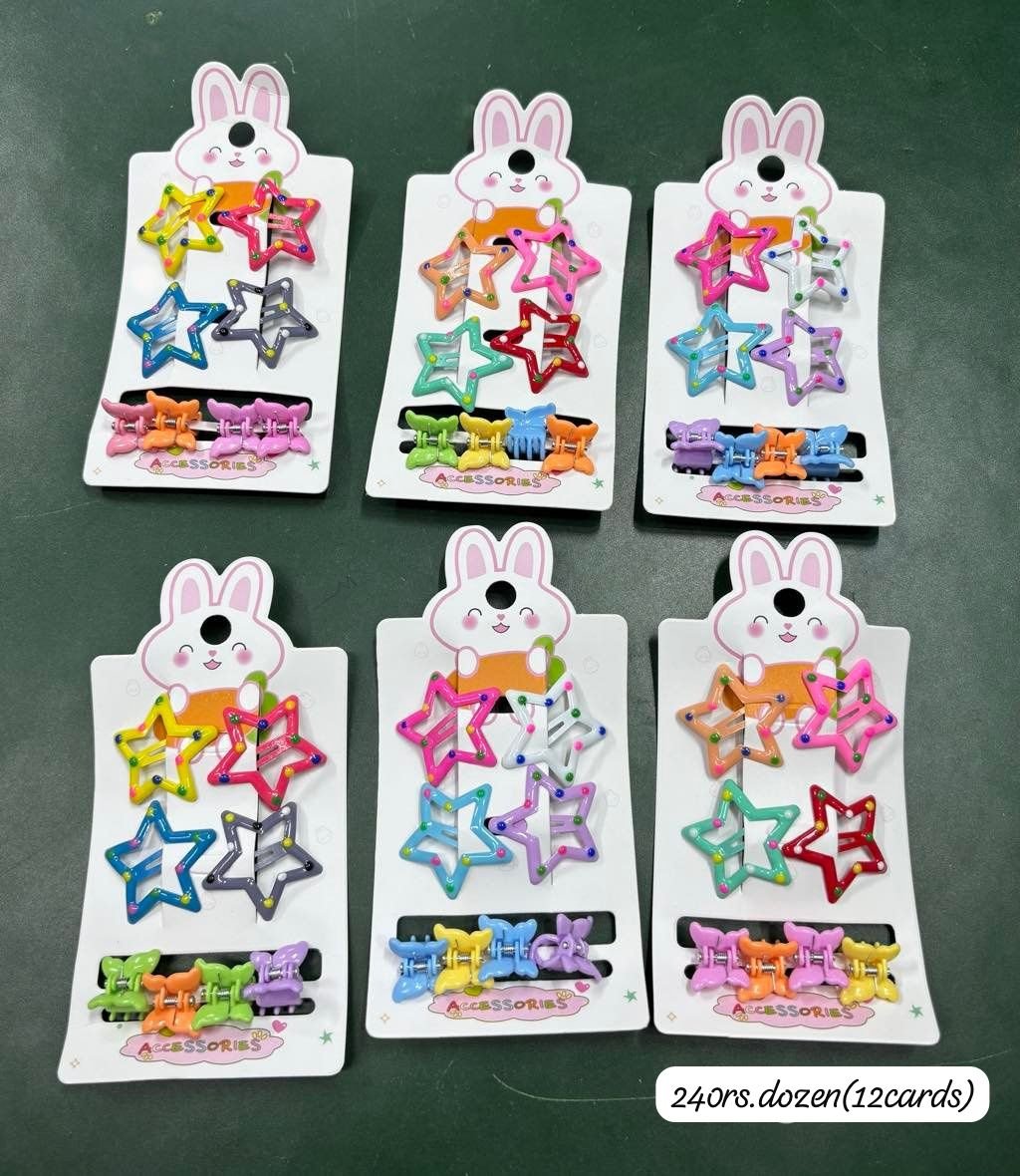 TRENDY STAR PINS COMBO SET (PACK OF 12 CARDS)