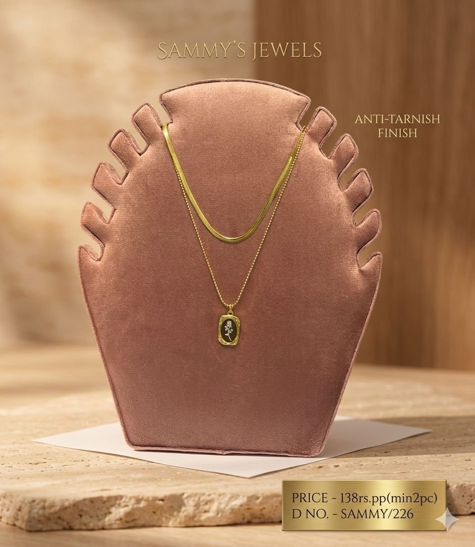 ANTI TARNISH CHAIN PENDENT (PACK OF 2)