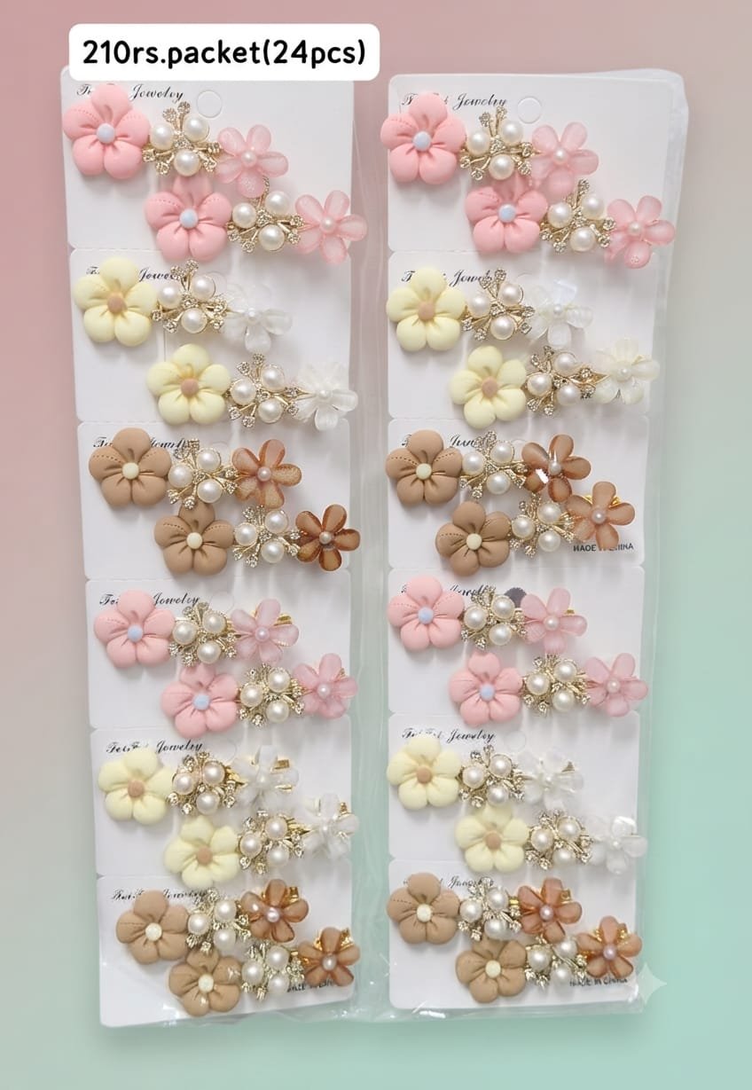 KOREAN ALLIGATOR HAIR CLIPS (PACK OF 24)